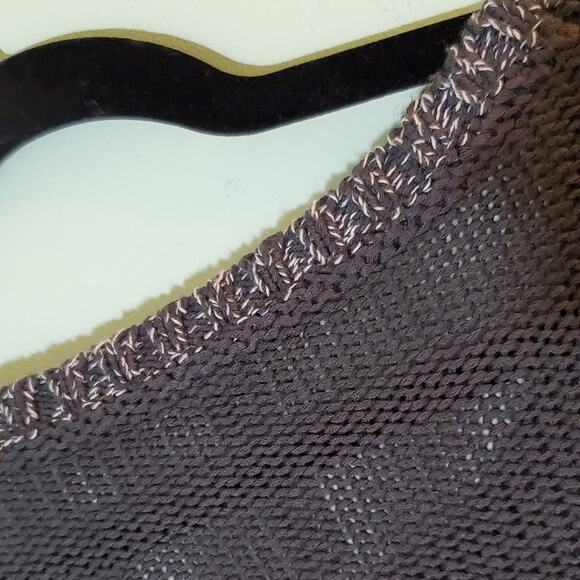 Design Lab by Lord & Taylor Gray Heathered Mixed Knit Pullover Sweater Size XS - Picture 7 of 10